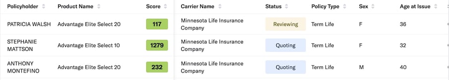 Automatic policy review